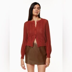 NWT Aritzia Wilfred London Cardigan in Revel Red - XS